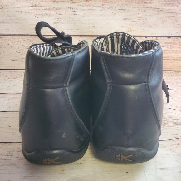 Kuru Mens Size 10 Aalto Chukka Black Leather Ankle Boots